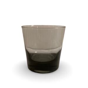 Vintage Smokey Black Drink Glass